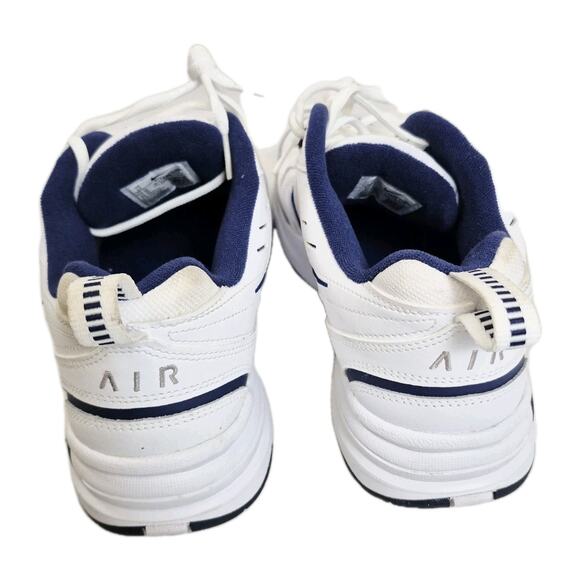 Nike Air Monarch IV 415445-102 Men's 12 White/Metallic Silver Walking Shoes - Picture 4 of 8